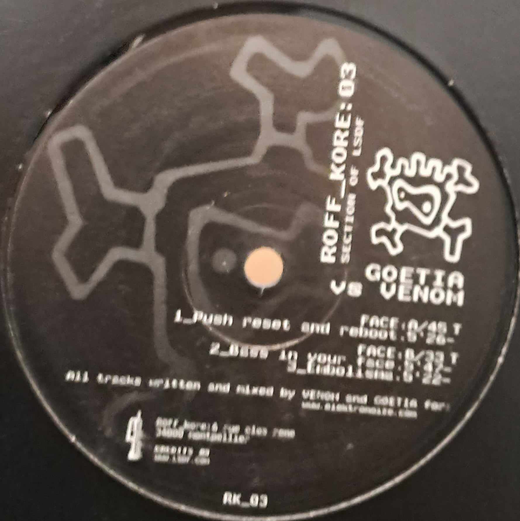 RoffKore Records 02 - vinyle hardcore